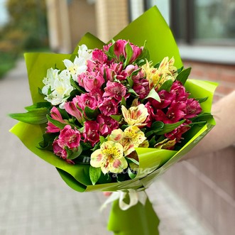 Букет из 13 альстромерий Букет из 13 альстромерий