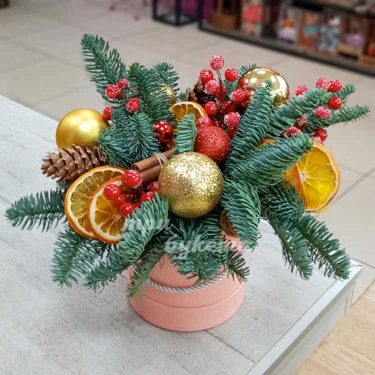 Новогодние шары в коробке (доп. фото)